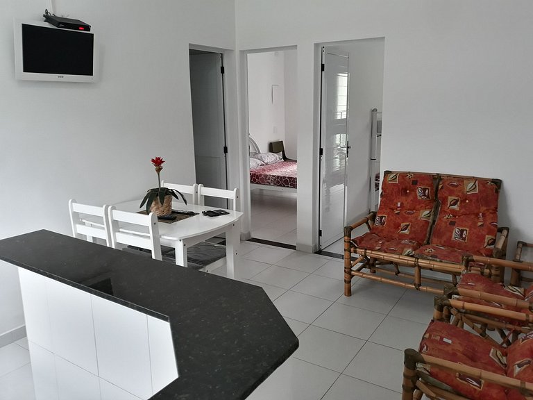 Apartamento de 2 Quartos em Maresias com Ar Condicionado e P